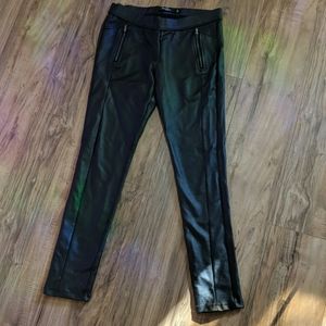 Faux leather leggings